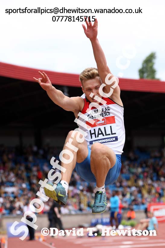 Mens long jump, British Championships, Birmingham. Photo: David T. Hewitson/Sports for All Pics
